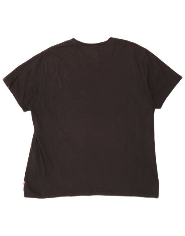 Levi's T-Shirt Graphique Femme UK 18 XL Noir Coton