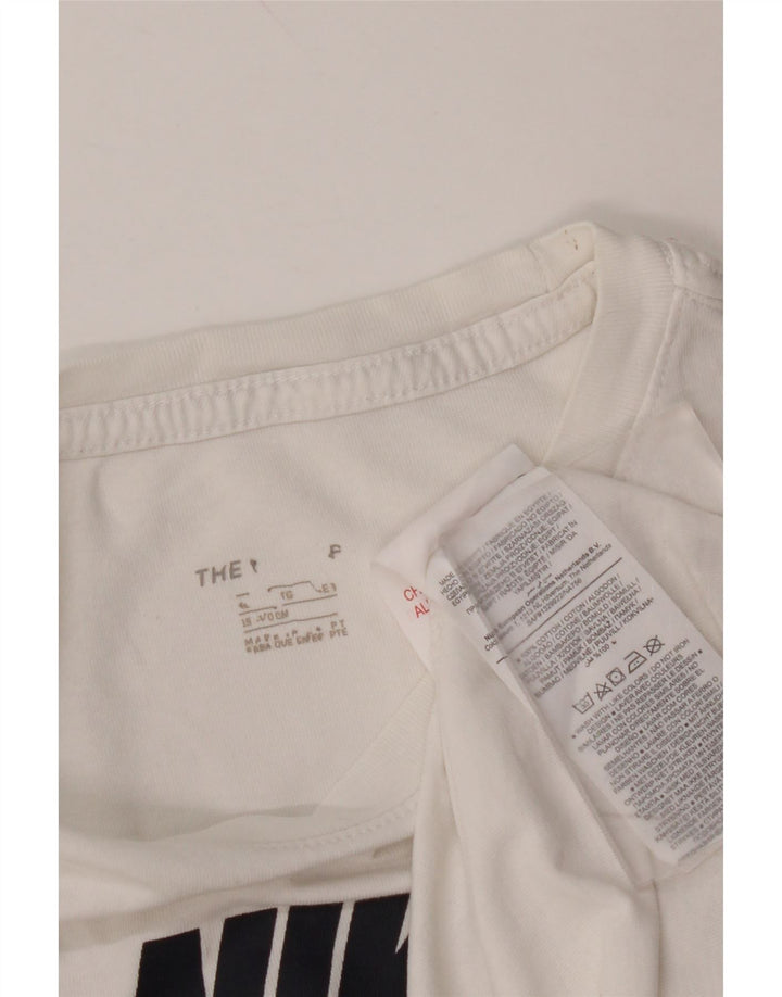 NIKE Haut T-Shirt Graphique Garçon 13-14 ans Blanc Coton