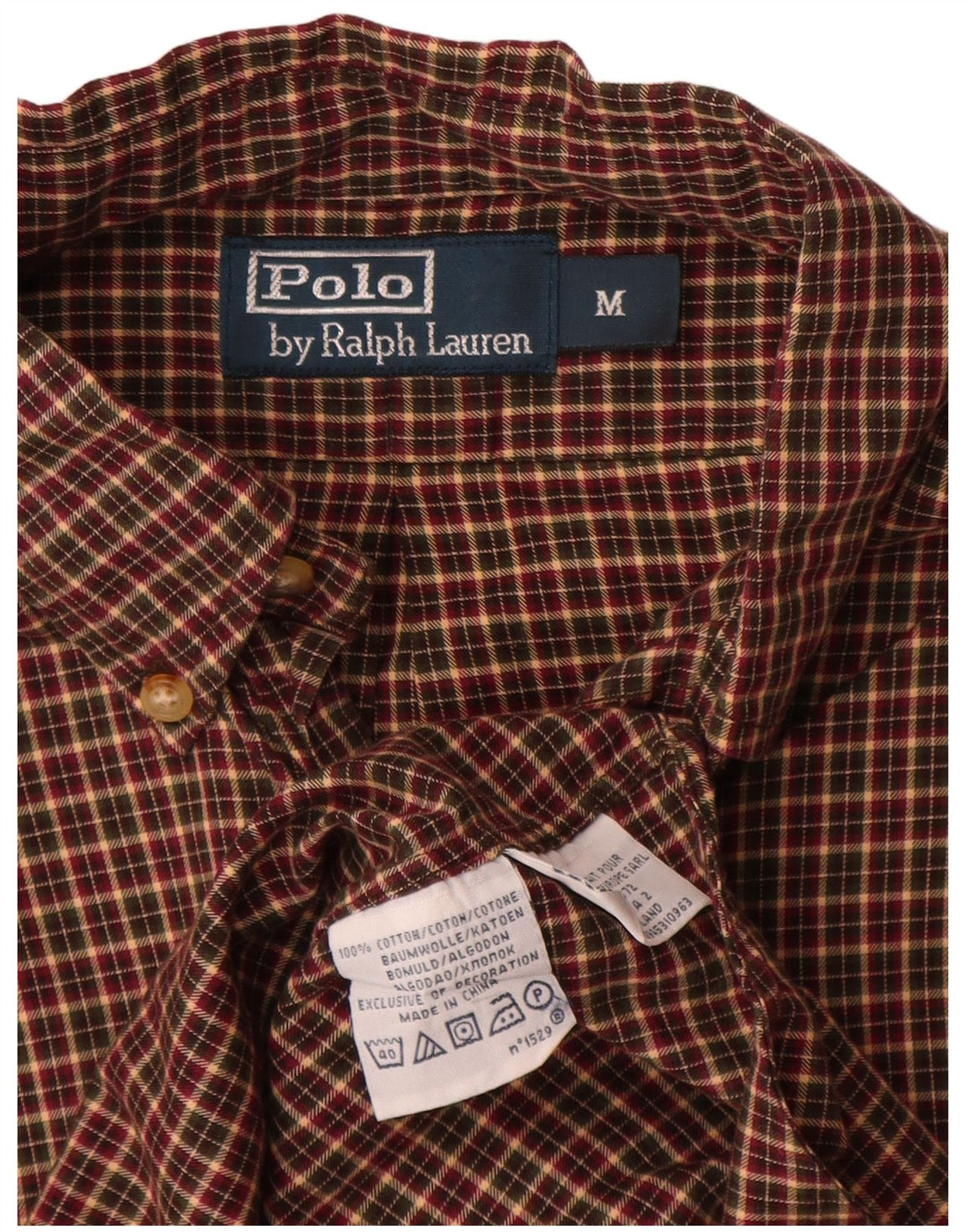 Polo Ralph Lauren Chemise en flanelle pour homme en coton à carreaux marron moyen