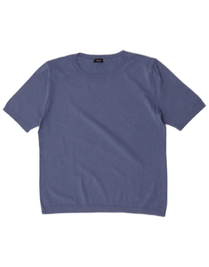 Marella Femme EMME Blouse Top UK 10 Petit Bleu