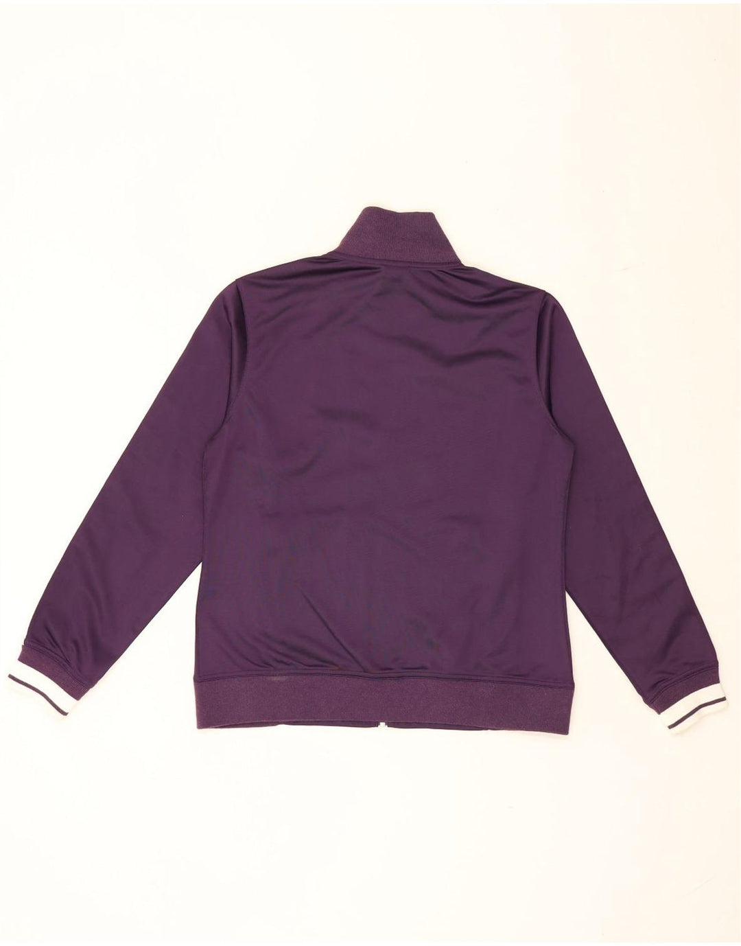 Asics Veste de survêtement pour femme UK 14 Large Violet Colourblock Polyester