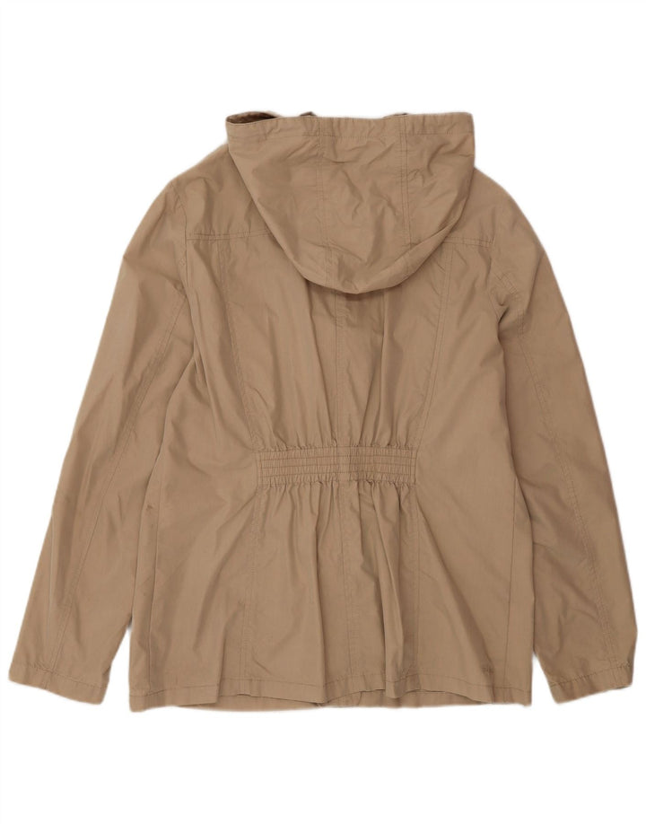 Fat Face Veste utilitaire à capuche pour femme UK 14 Grand coton beige