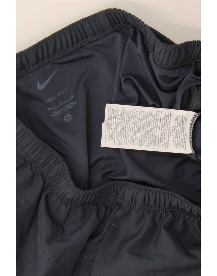 Nike Short de sport Dri Fit Graphic pour homme en polyester bleu marine Taille L