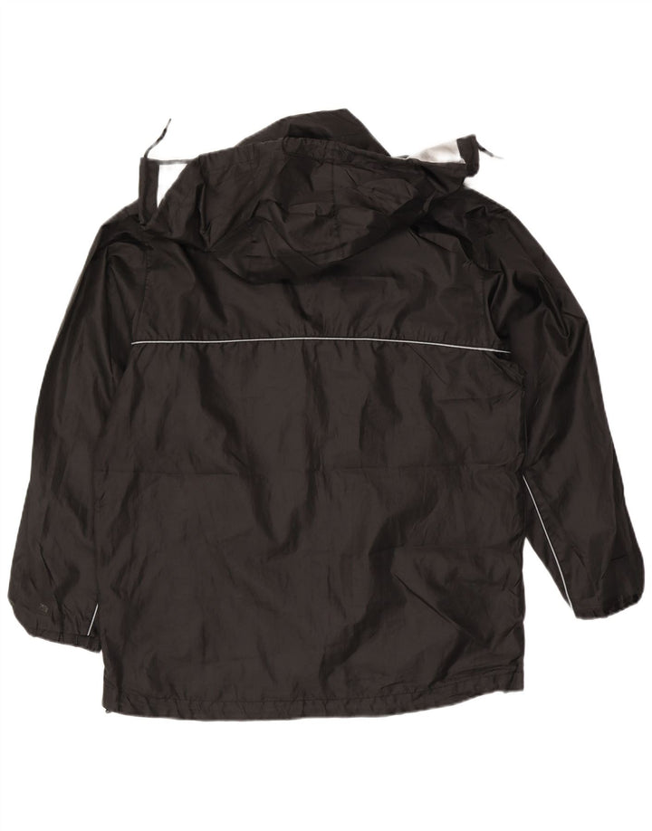 Umbro Veste de pluie à capuche graphique pour homme UK 38 Medium Noir Polyester
