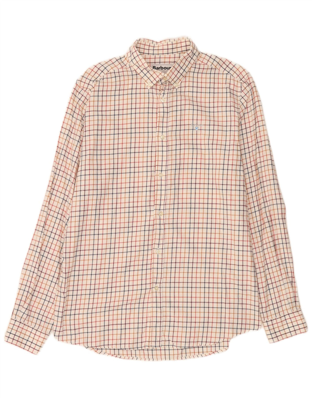 Barbour Chemise ajustée pour homme en coton à carreaux blancs