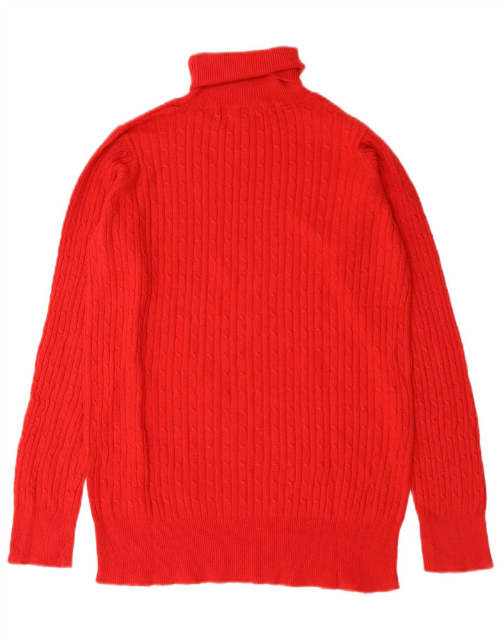 Zara Pull col roulé pour femme UK 14 Large Rouge