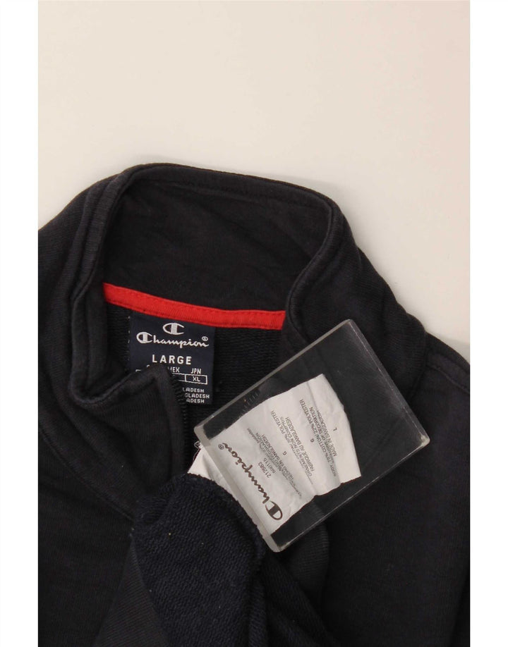 Champion Veste de survêtement pour homme en coton bleu marine Taille L