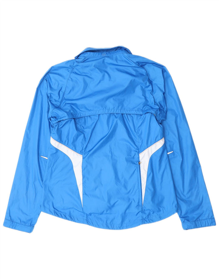 Nike Veste de Pluie Femme UK 10/12 Bleu Moyen Colorblock Polyester