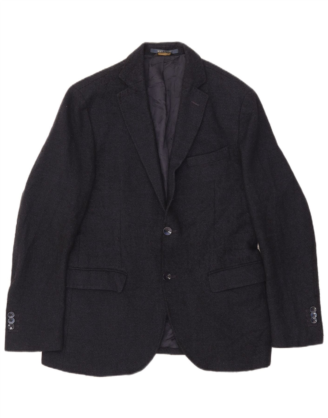 Massimo Dutti Veste Blazer 2 Boutons Homme EU 48 Laine Bleu Marine Moyen