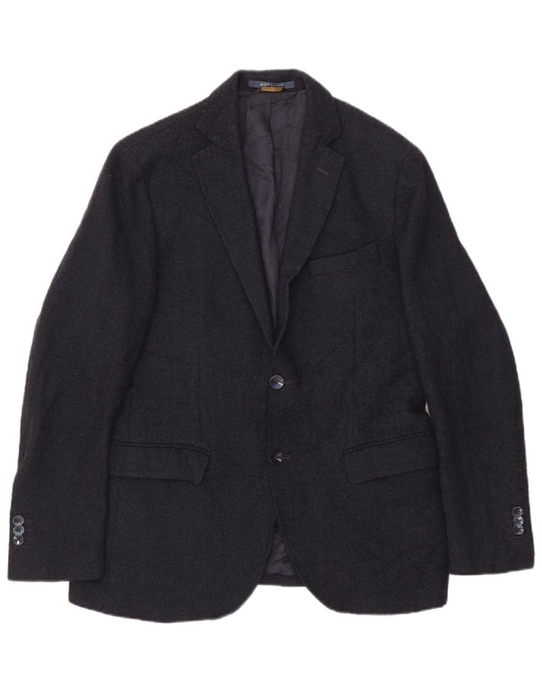 Massimo Dutti Veste Blazer 2 Boutons Homme EU 48 Laine Bleu Marine Moyen