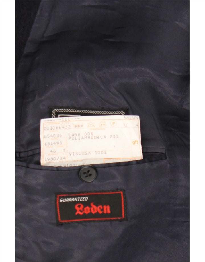 Facis Manteau Croisé Homme IT 46 Small Bleu Marine Laine