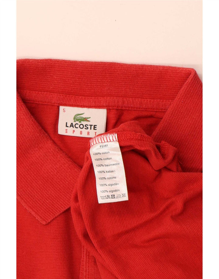 Lacoste Polo Homme Taille 5 Grand Coton Rouge