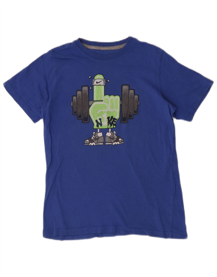 Nike Garçon Graphic T-Shirt Top 10-11 ans Bleu Moyen