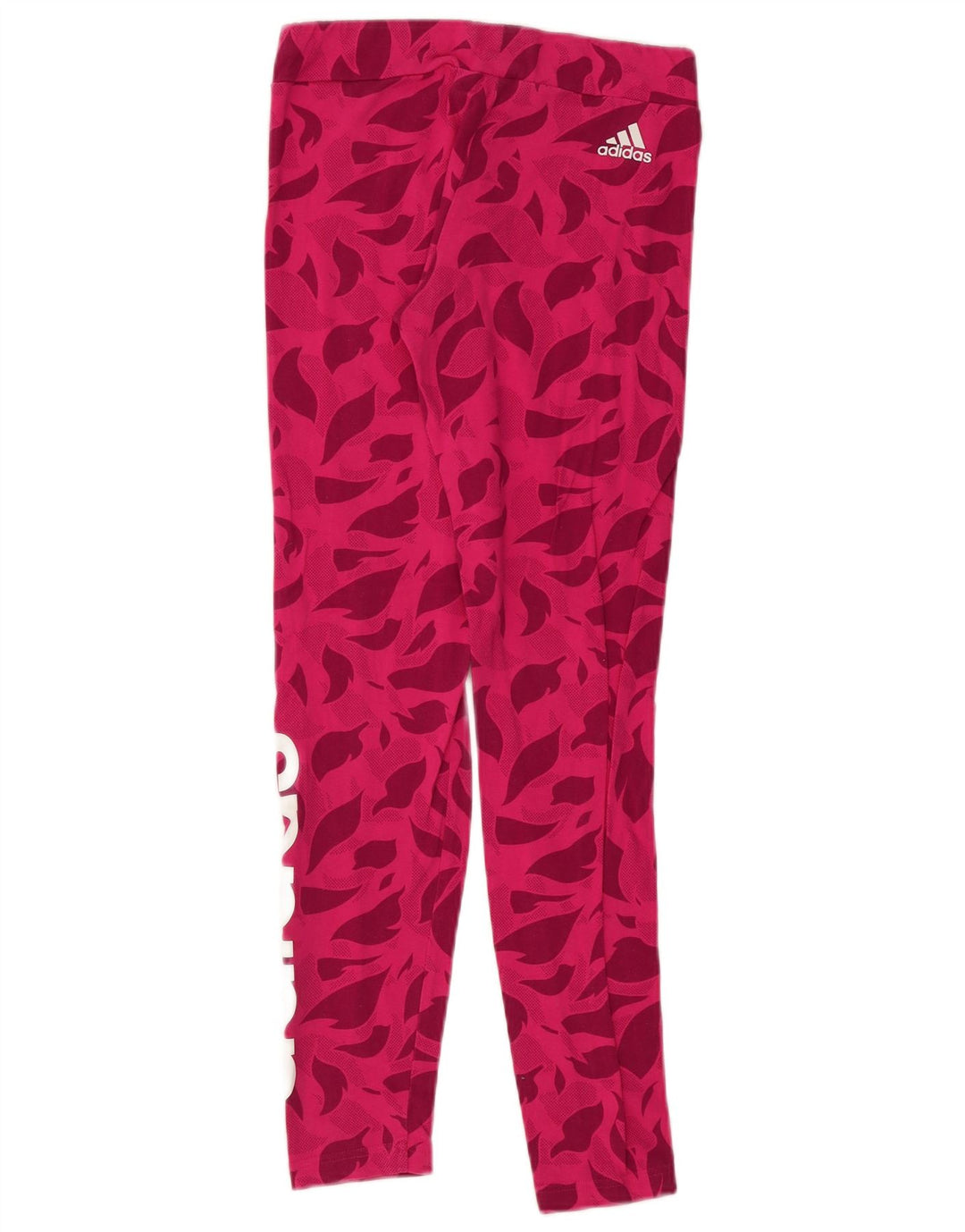 ADIDAS Leggings Graphiques Fille 14-15 ans Rose Floral Coton