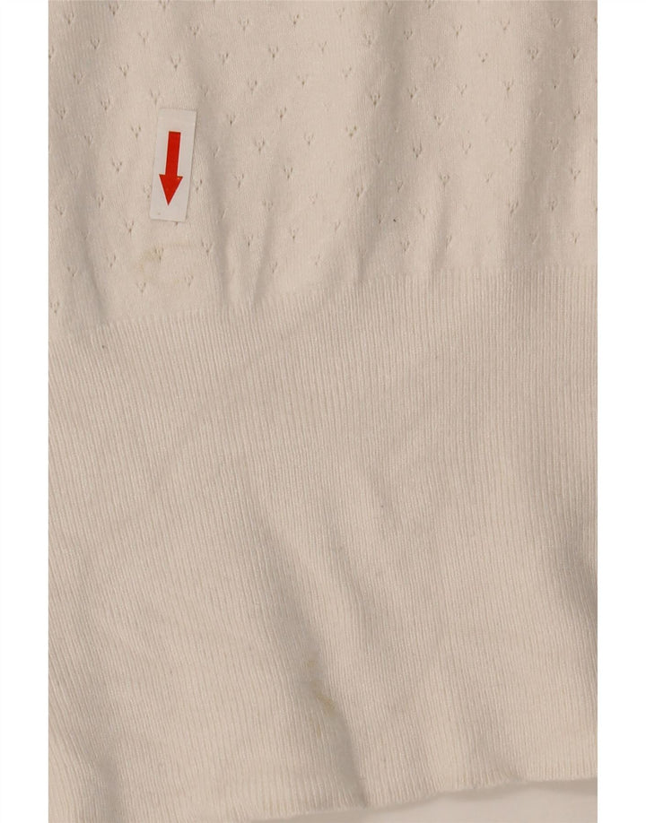 Marks & Spencer Pull à col rond pour femme UK 14 Medium Off White