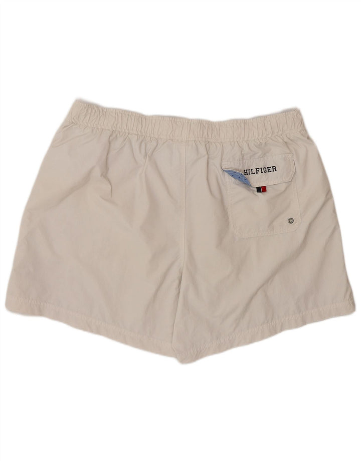 TOMMY HILFIGER Mens Swimming Shorts 2XL White Striped