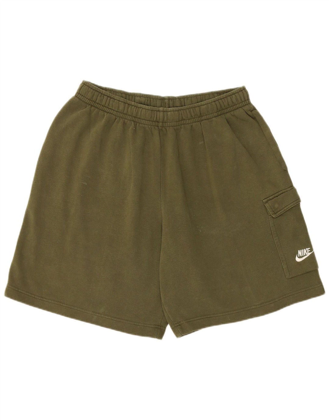 Nike Short de sport pour homme en coton kaki Taille L