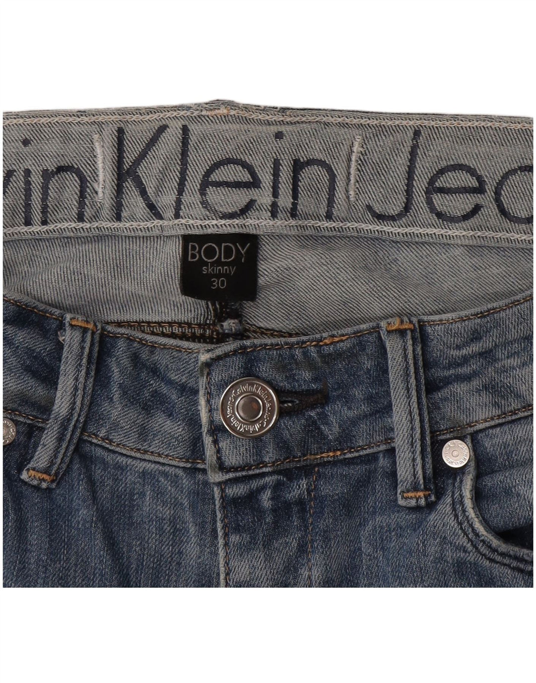 Calvin Klein Jean Skinny Femme W30 L33 Bleu
