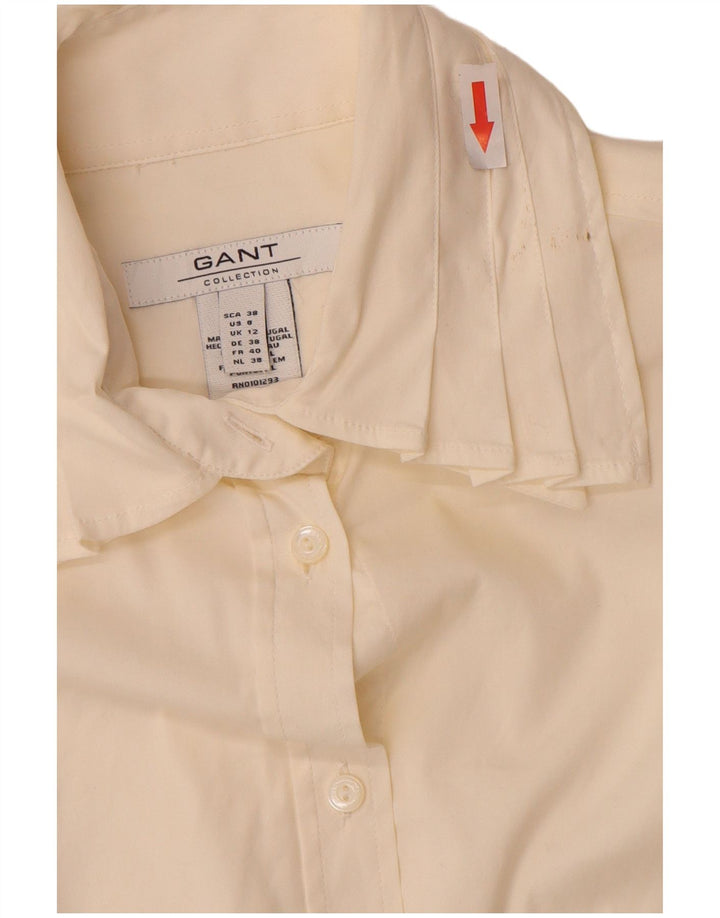 Gant Chemise Femme UK 12 Medium Off White Coton