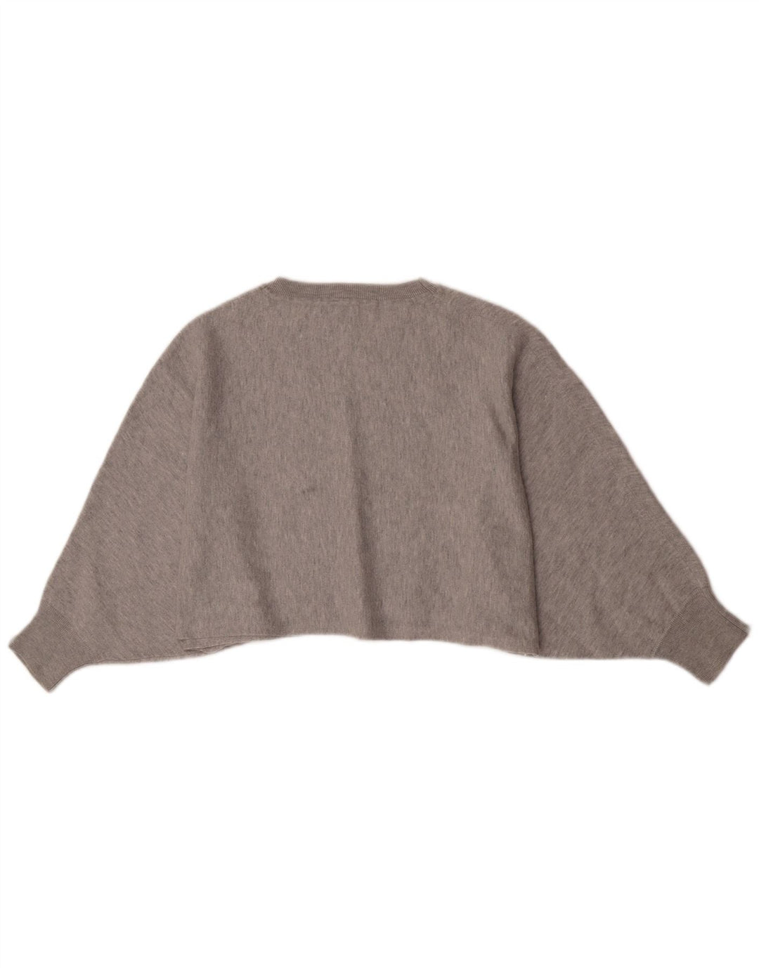 Massimo Dutti Sweat-shirt court pour femme UK 14 Gris moyen moucheté