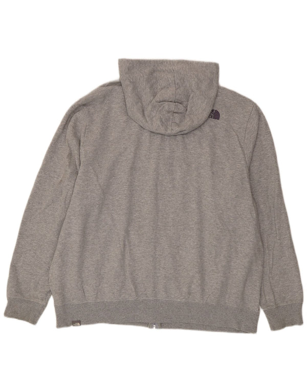 The North Face Pull à capuche zippé pour homme 2XL Gris Coton