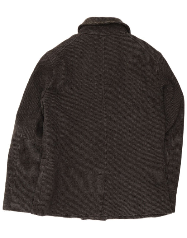 Superdry Caban Homme UK 40 Grande Laine Grise