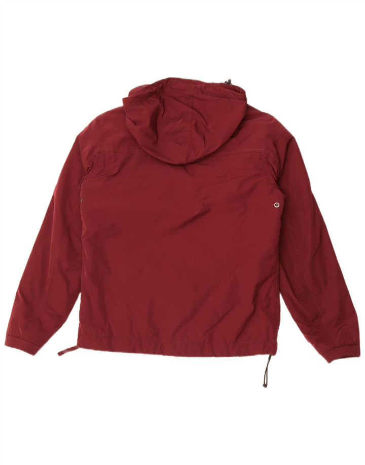 Napapijri Veste Anorak à capuche pour homme UK 36 Petit Marron Polyester