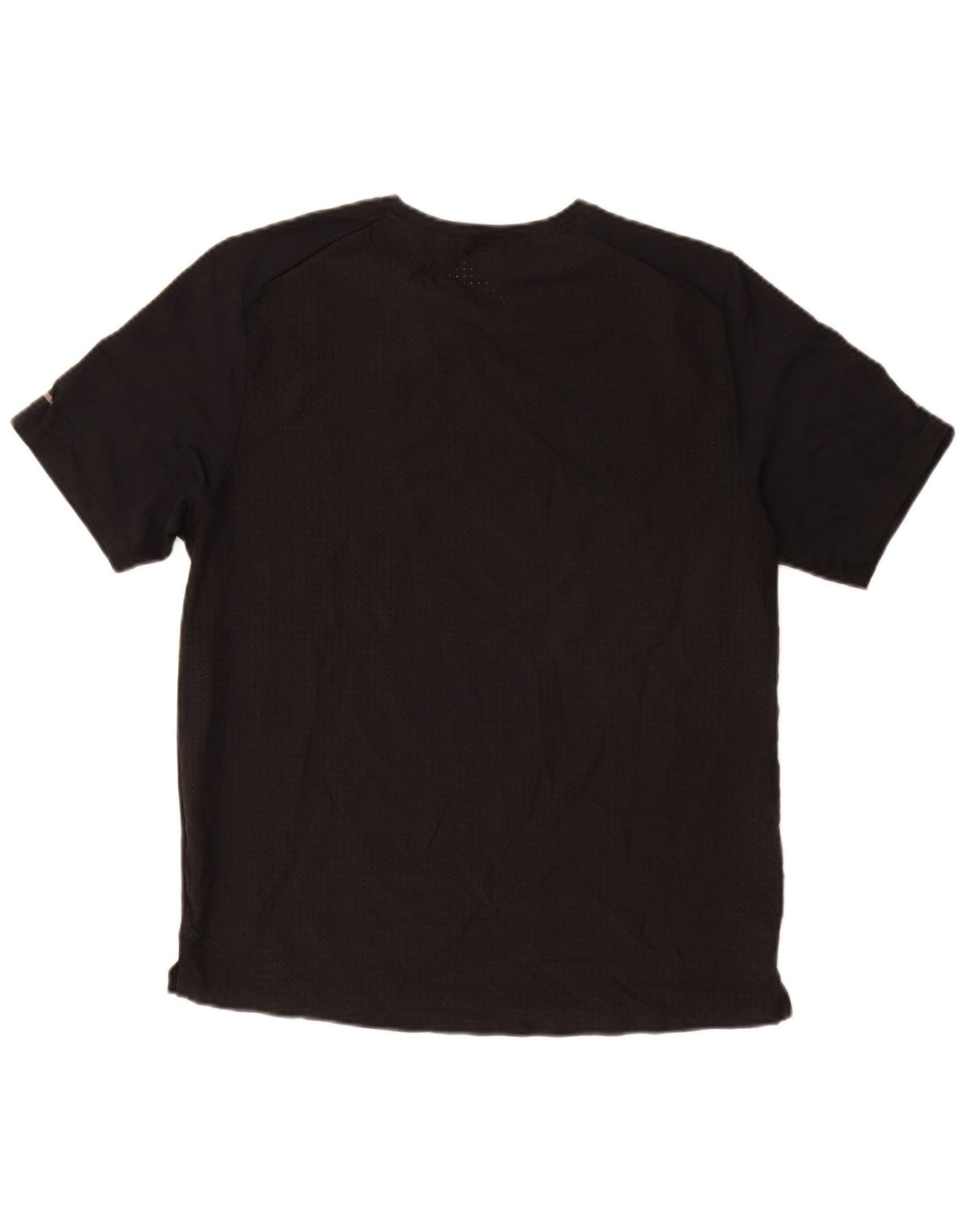 NIKE Hommes Dri Fit Graphic T-Shirt Top Noir Moyen Polyester