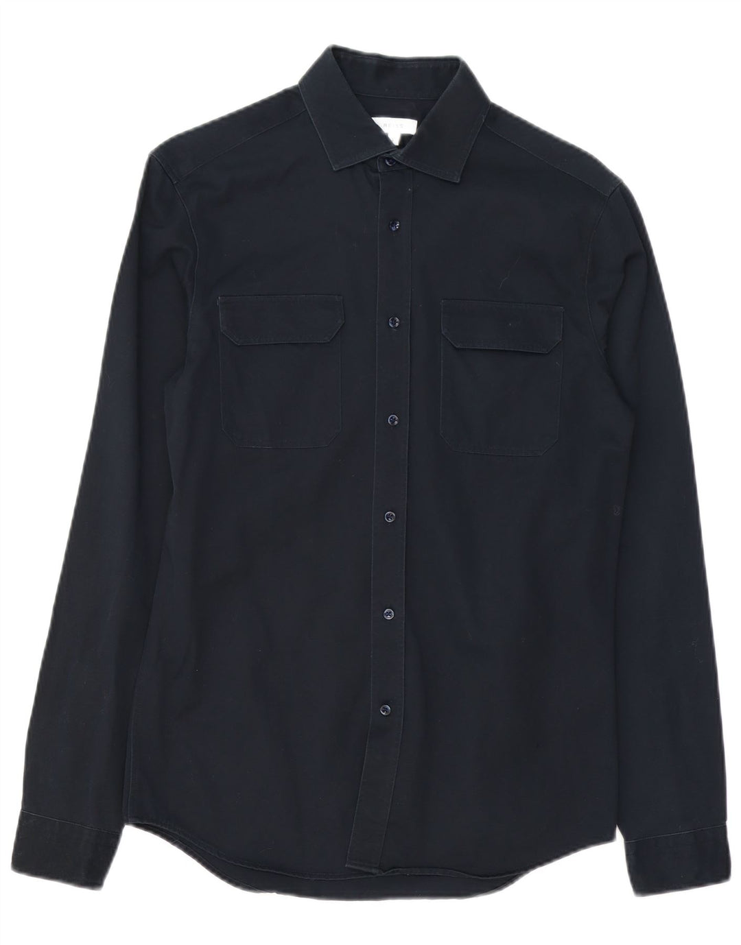 Reiss Chemise Homme Petit Bleu Marine Coton
