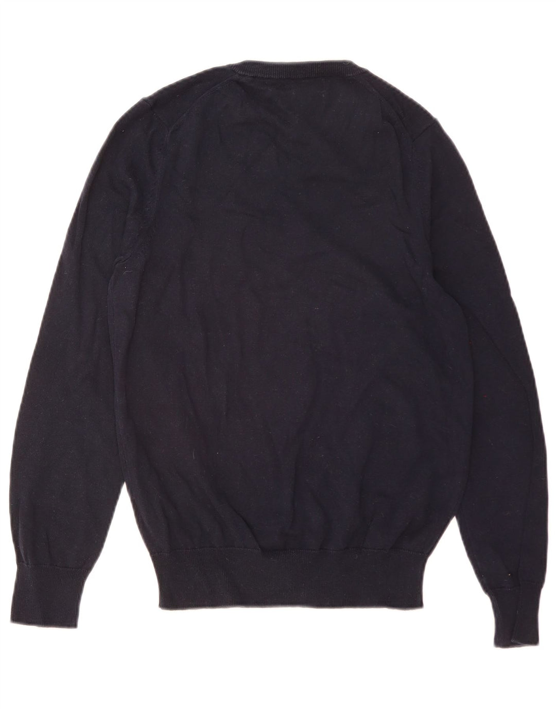 Marks & Spencer Pull col V pour homme en coton bleu marine Taille S