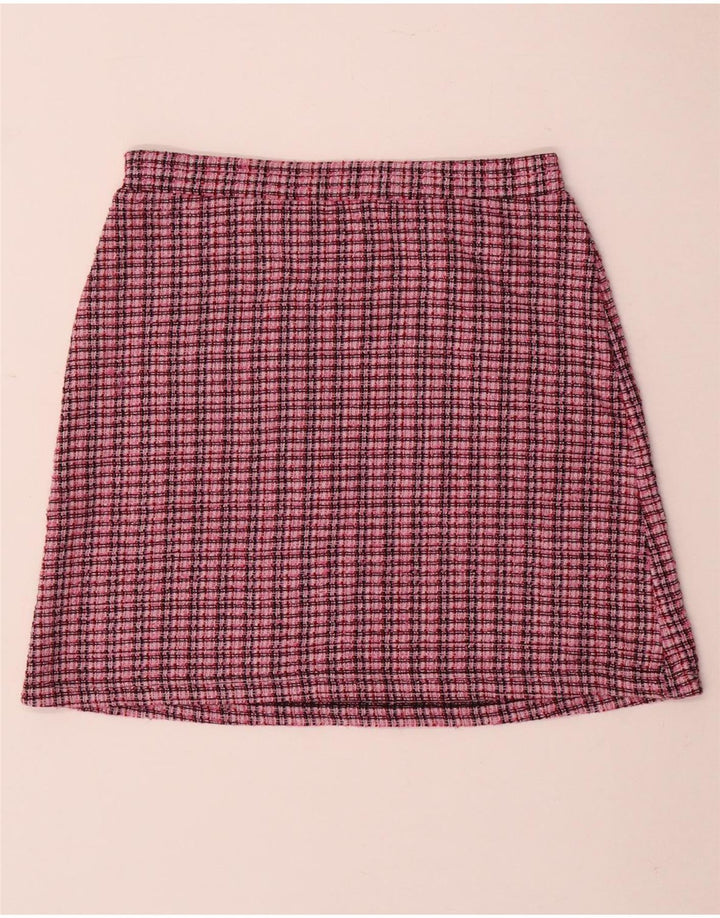 ZARA Femme Trafaluc Mini Jupe Petit W26 Rose Check