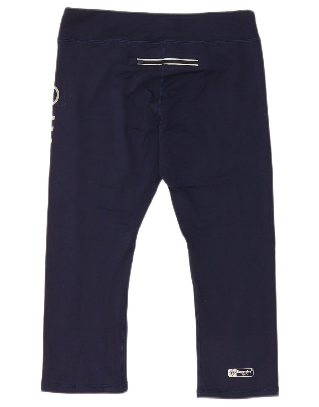 Superdry Legging Capri Graphique Femme UK 6 XS Bleu Marine Polyester