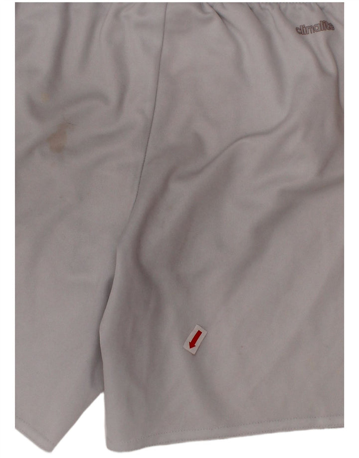 ADIDAS Short de sport Climalite Garçon 9-10 ans Blanc Polyester