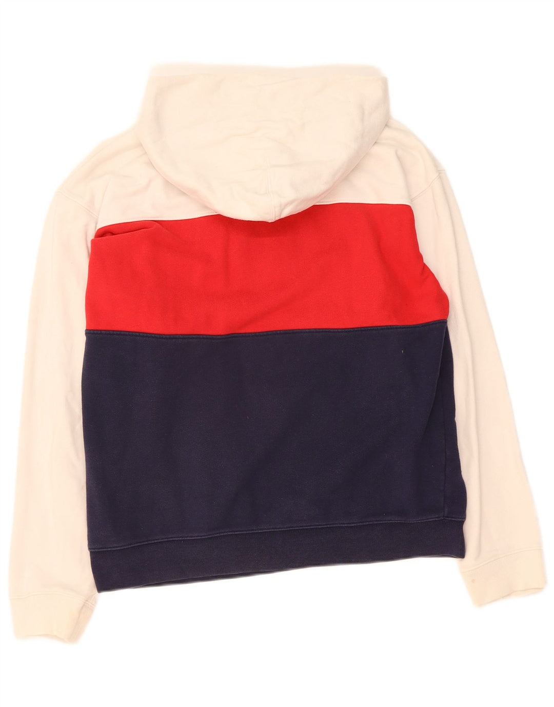 LEVI'S Mens Graphic Hoodie Jumper Medium Multicoloured Colourblock Cotton