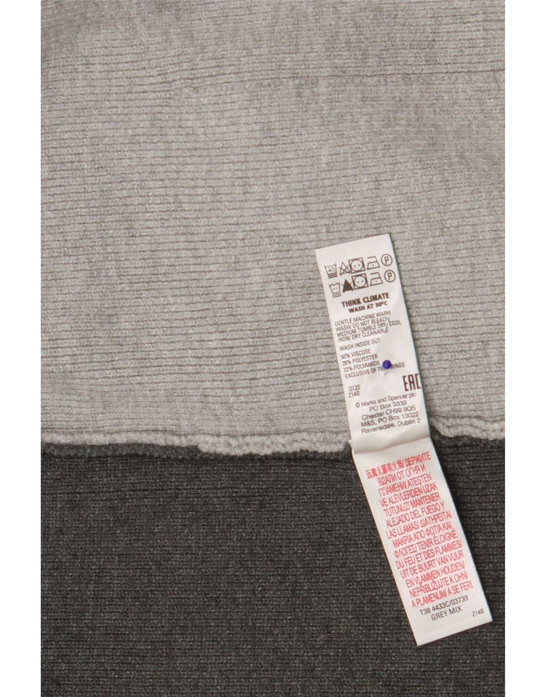 Marks & Spencer Pull cardigan long pour femme UK 10 Small Gris