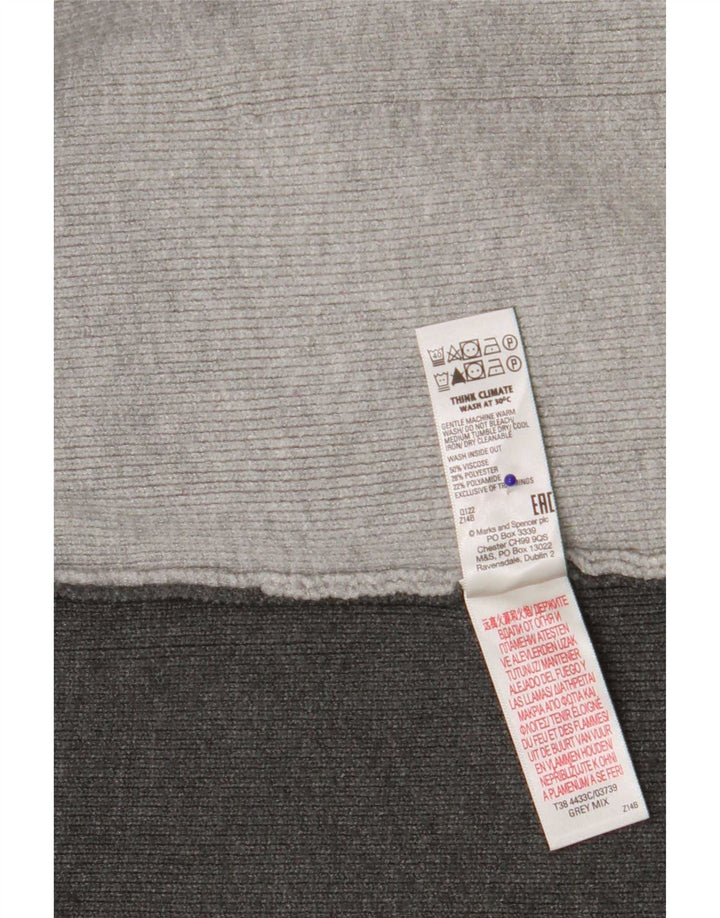 Marks & Spencer Pull cardigan long pour femme UK 10 Small Gris
