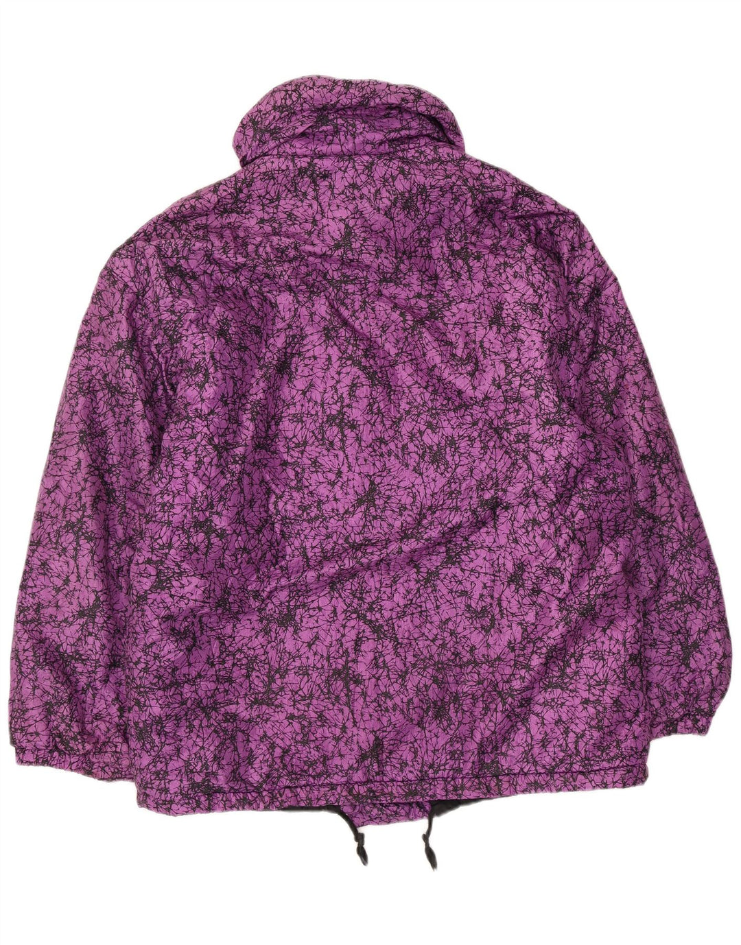 Veste coupe-vent à motif abstrait vintage pour femmes IT 44 Violet moyen