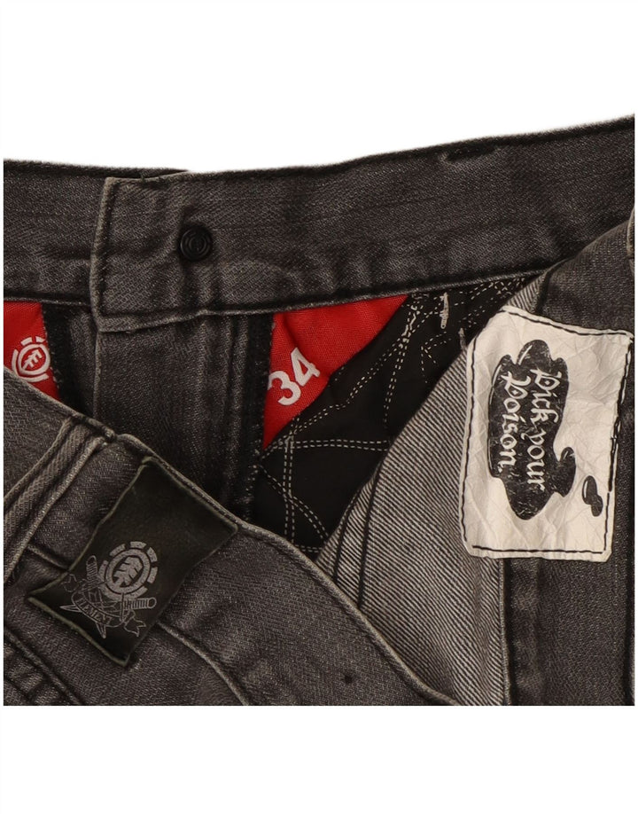 Element Jean droit homme W34 L33 gris coton