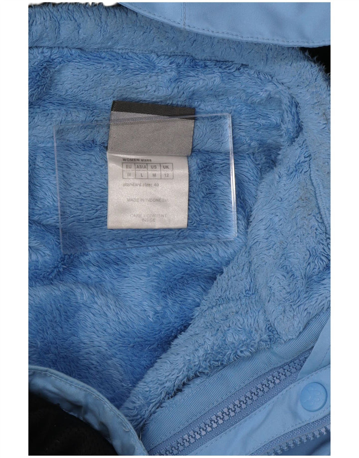 JACK WOLFSKIN Veste coupe-vent à capuche pour femme UK 12 Bleu moyen Polyester