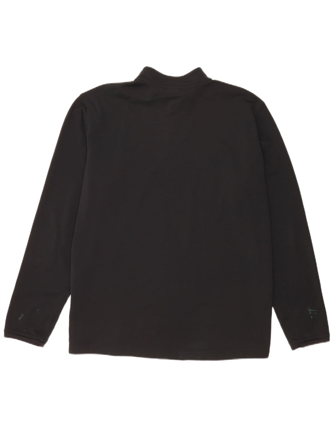 Nike Hommes Dri Fit Zip Neck Pull Survêtement Top 2XL Noir Polyester