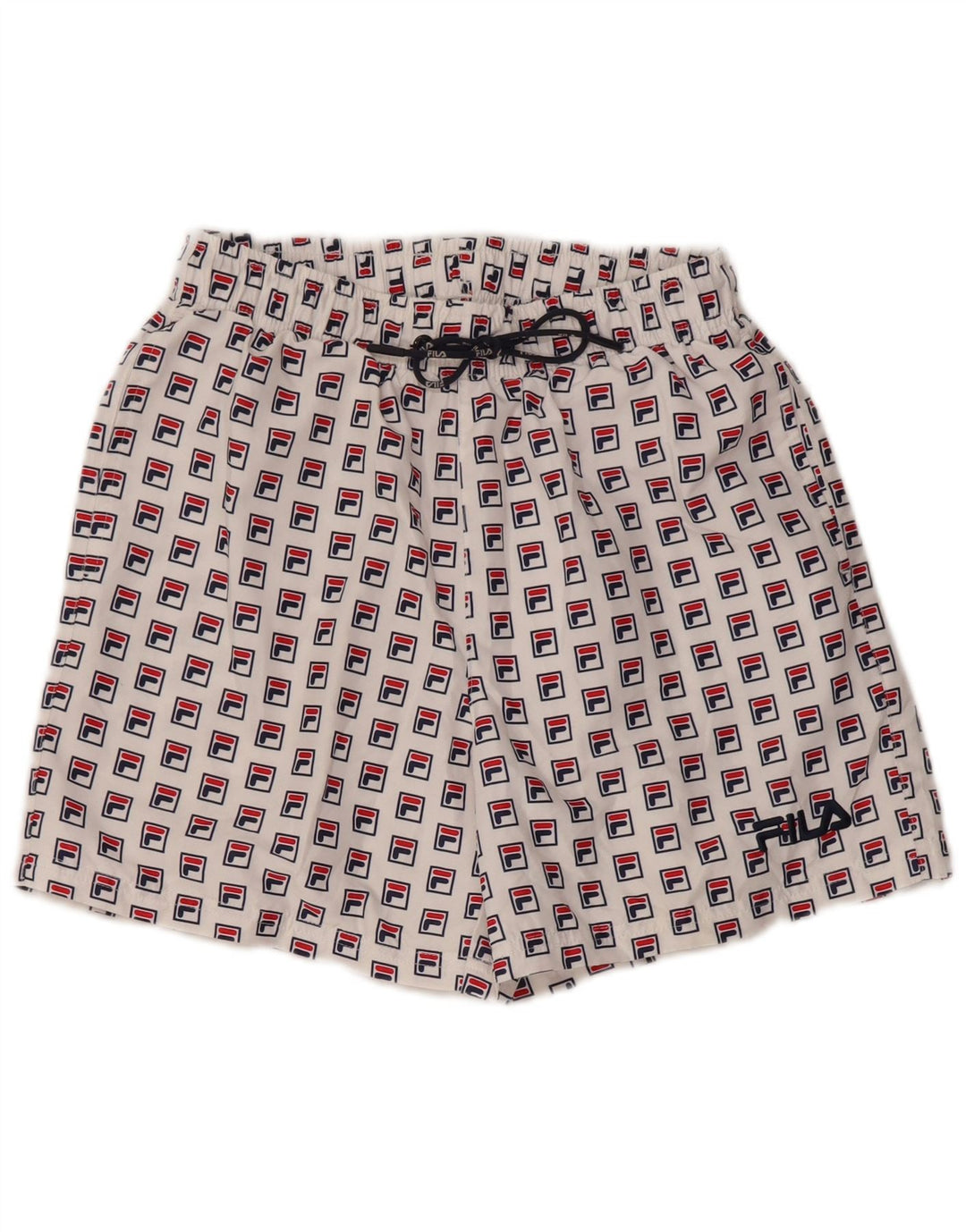 FILA Short de Bain Graphic Homme XS Blanc Polyester