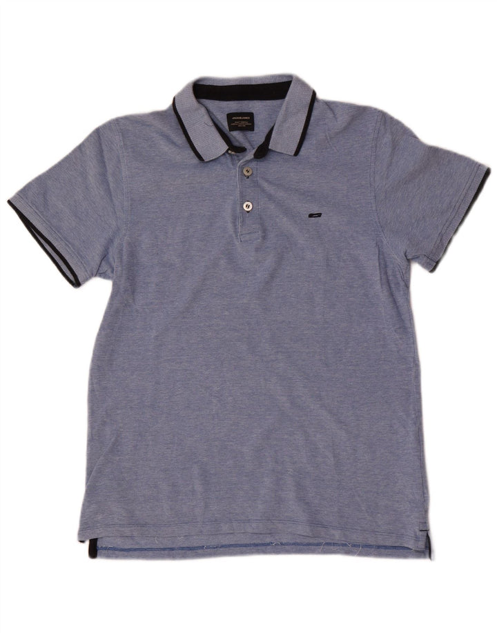 Jack & Jones Polo Regular Fit Homme Bleu Moyen Coton