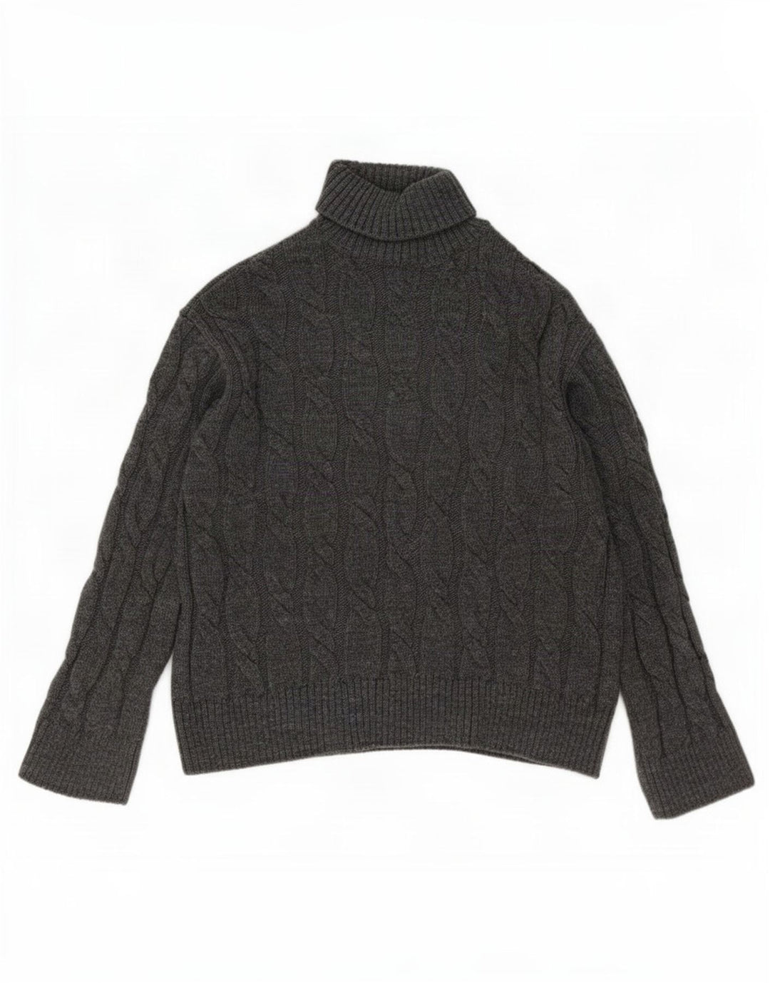 Marks & Spencer Pull col roulé pour femme UK 14 Gris moyen Acrylique