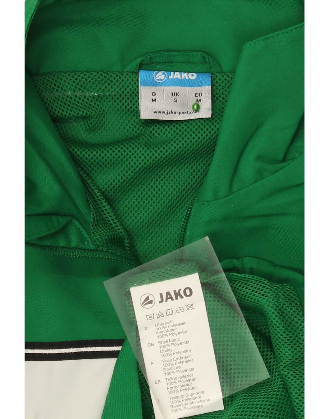 Jako Veste de survêtement pour homme Petit Vert Colorblock Polyester