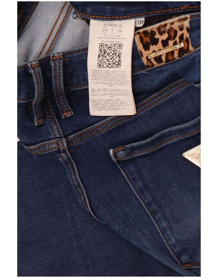 GUESS Femme Annette Skinny Jeans W31 L29 Bleu Marine Coton