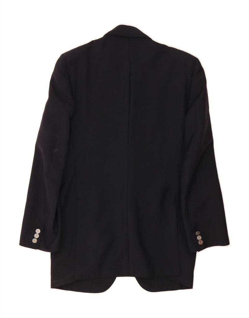 CHRISTIAN DIOR Mens Paris 2 Button Blazer Jacket UK 38 Medium Navy Blue Vintage Christian Dior and Second-Hand Christian Dior from Messina Hembry 