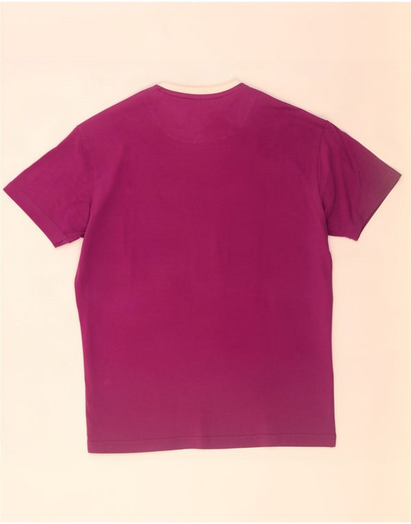 Harmont & Blaine T-shirt graphique coupe étroite pour homme, XL, violet, coton