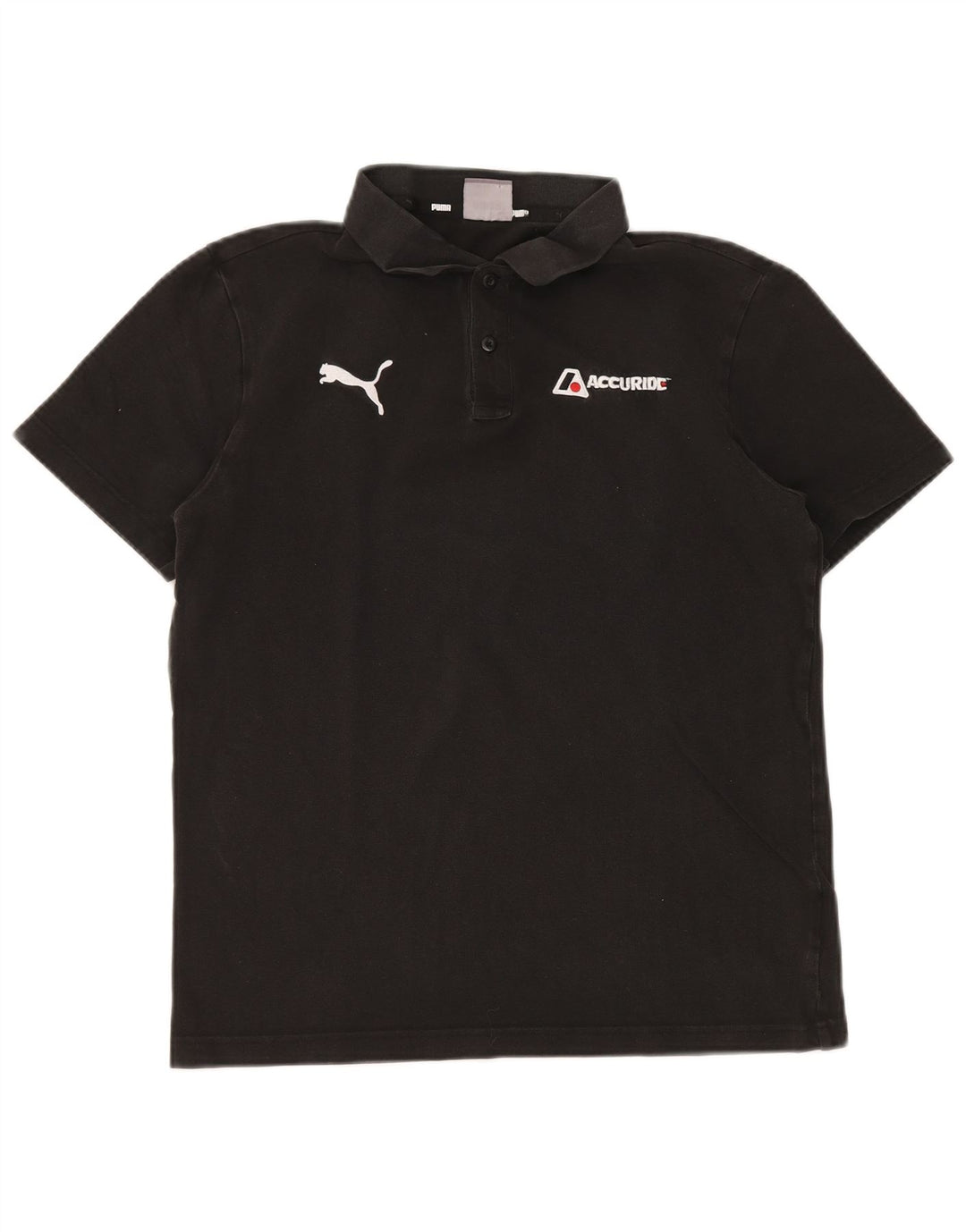 PUMA Polo Homme Noir Moyen Coton
