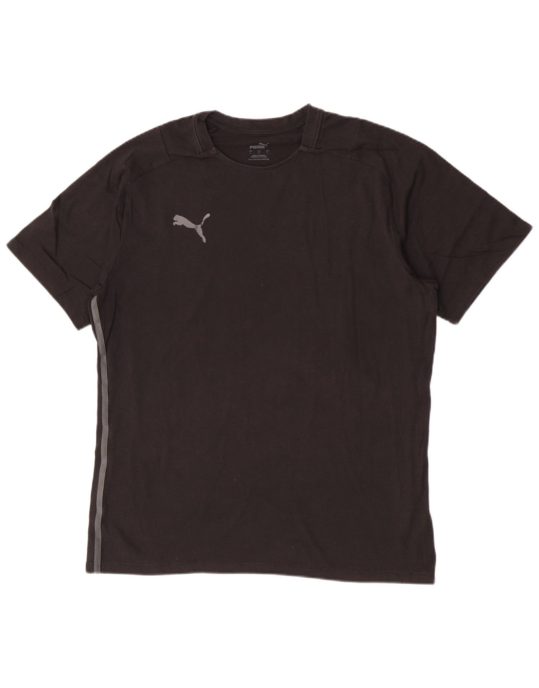 Puma T-shirt à manches courtes pour homme en coton noir Taille L