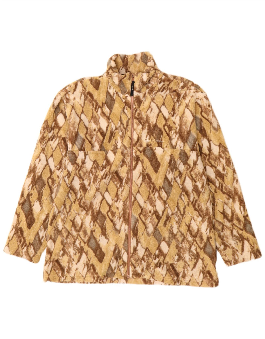 CONTE OF FLORENCE Veste polaire pour femme UK 16 Large Beige Argyle/Diamond